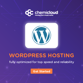 Get your Fast, Reliable, and Secure WordPress Hosting from ChemiCloud.